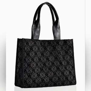 NWT Victoria's Secret Logo Mesh Tote black